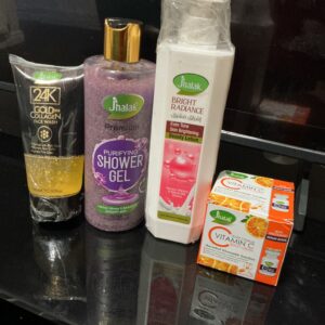Jhalak brighten set ( shower gel , body lotion face wash and face cream)