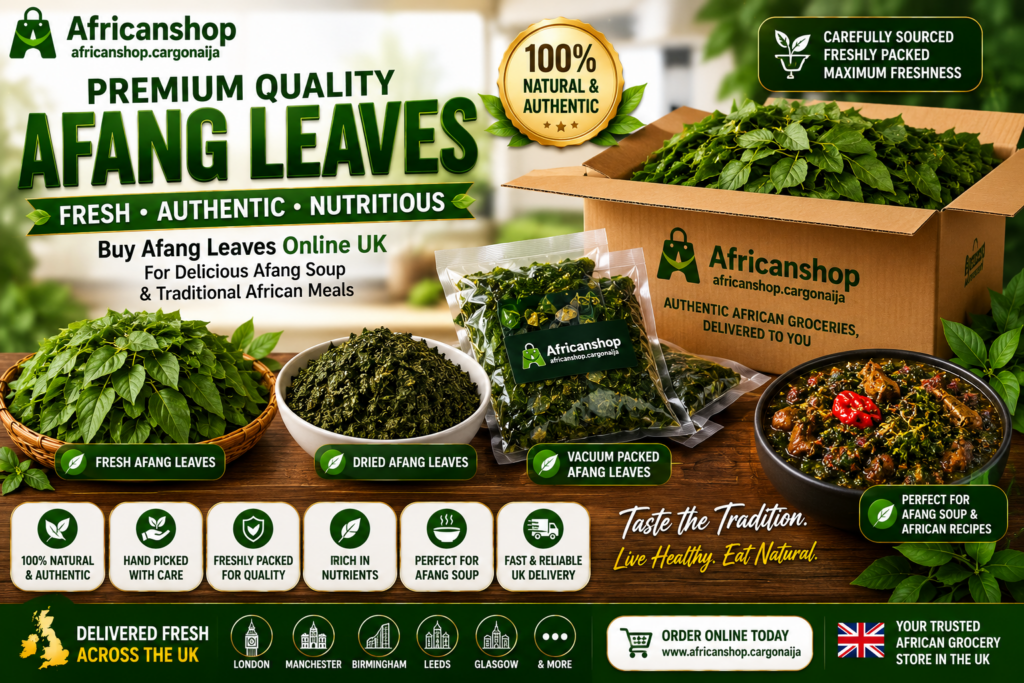 Buy premium quality afang leaves online UK from trusted African grocery store