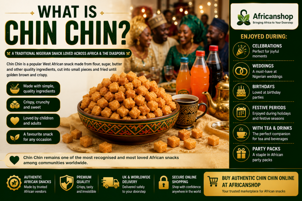 Nigerian Chin Chin served during weddings birthdays and African celebrations