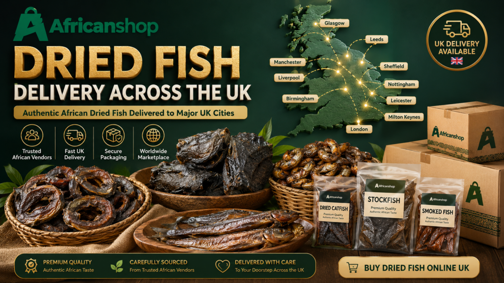 Dried fish delivery across the UK including London Manchester Birmingham Leeds Glasgow Leicester and other UK cities