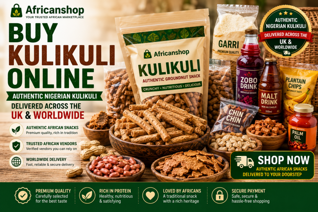 Buy Kulikuli online including authentic Nigerian Kulikuli crunchy groundnut snack peanut snack and African snacks delivered across the UK and worldwide