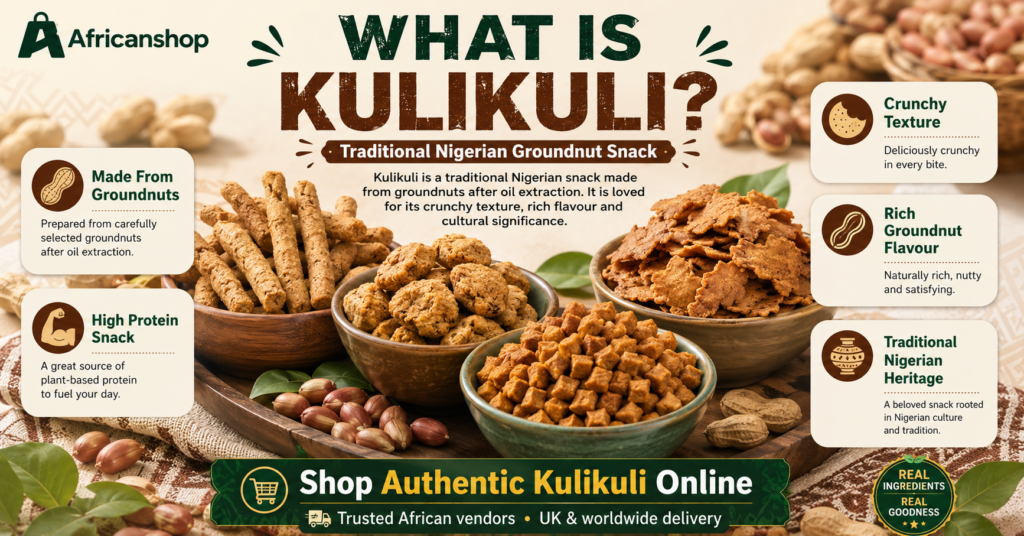 Popular ways to enjoy Kulikuli with garri soft drinks zobo malt drinks travel snacks social gatherings and Nigerian family occasions