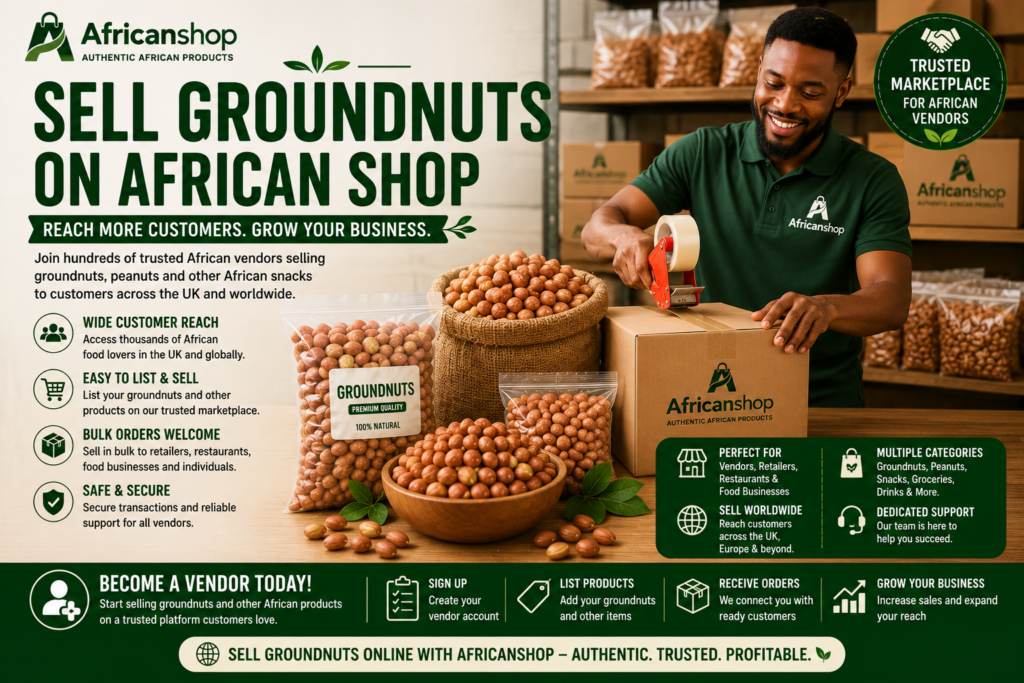 bulk groundnuts online for vendors retailers restaurants food businesses and African snack sellers