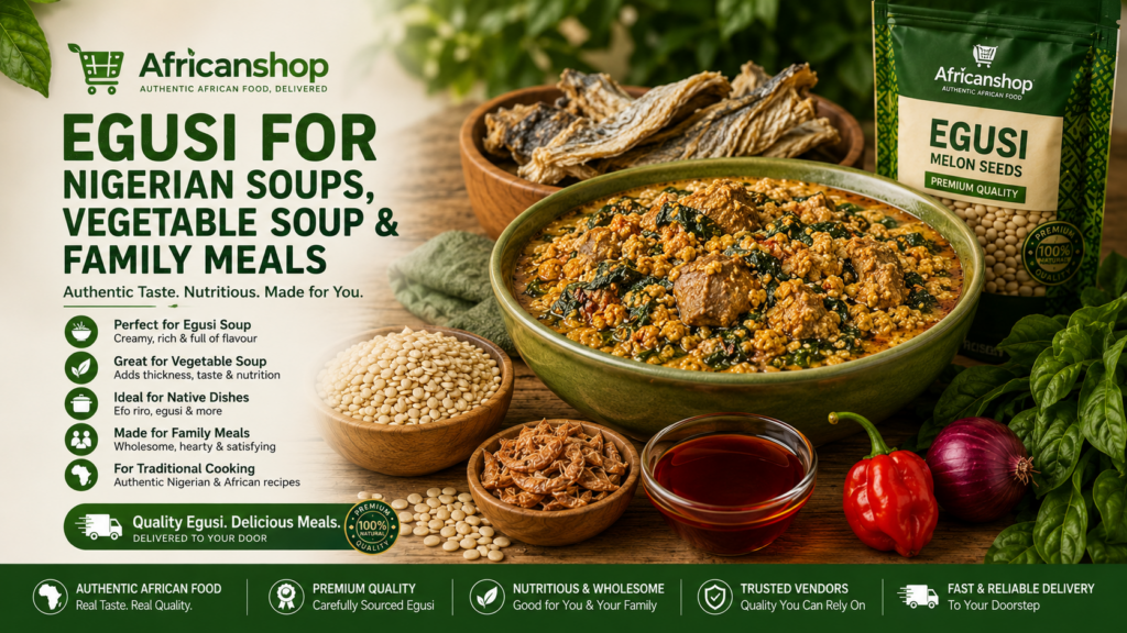 egusi for egusi soup vegetable soup native Nigerian dishes family meals and traditional African cooking