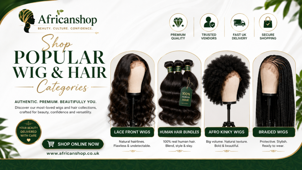 lace front wigs human hair bundles afro kinky wigs and braided wigs online from Africanshop