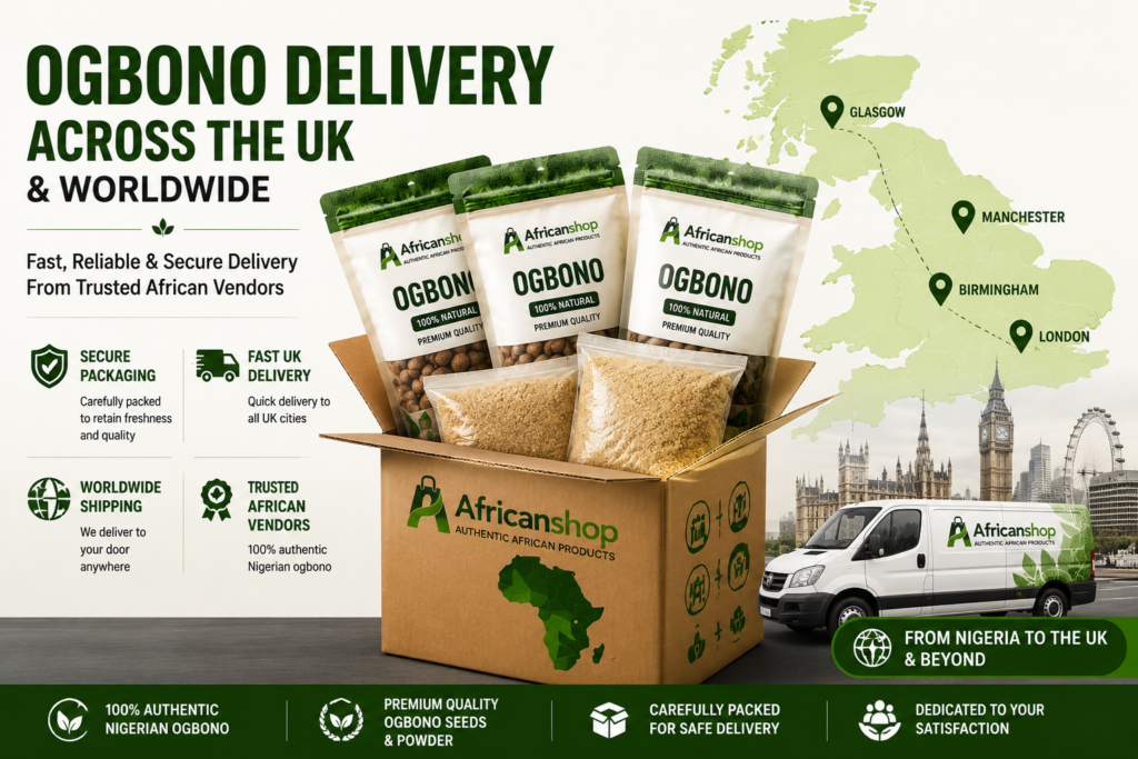 ogbono delivery across the UK and worldwide from Africanshop trusted African vendors